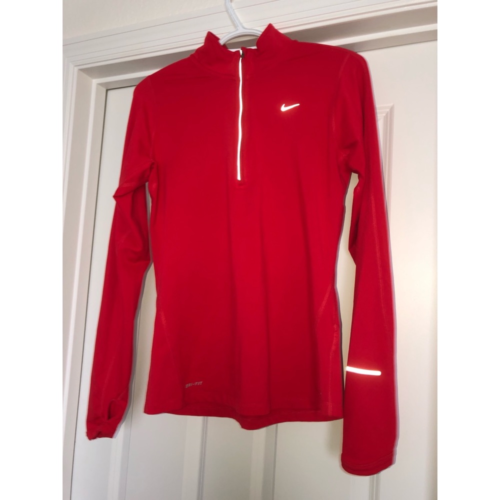 Red Nike Element 1/2 Zip Pullover